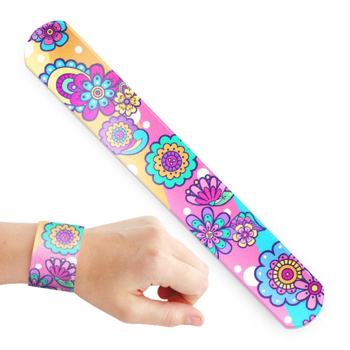 Groovy Flowers Slap Bracelet - PoundToys