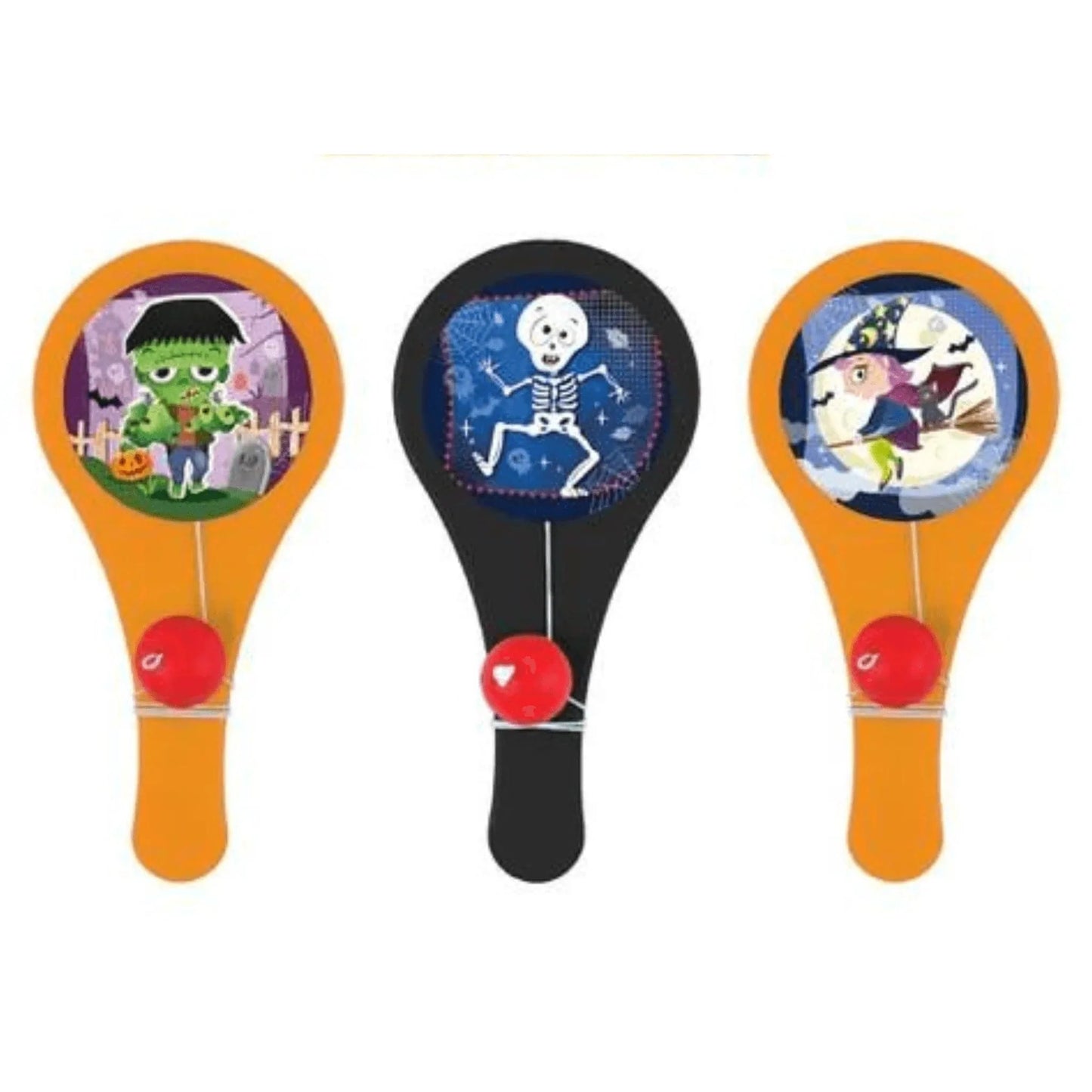 Halloween Mini Paddle Bat and Ball Game - PoundToys