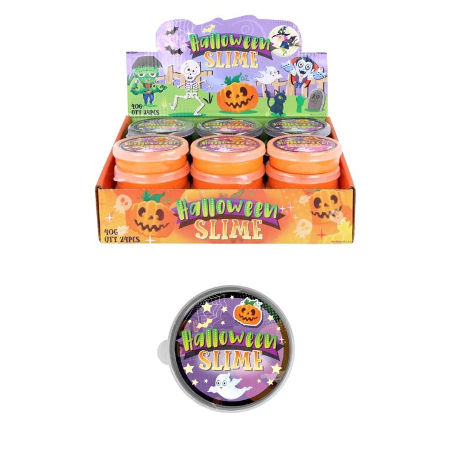 Halloween Slime Tubs (7cm x 2cm) - PoundToys