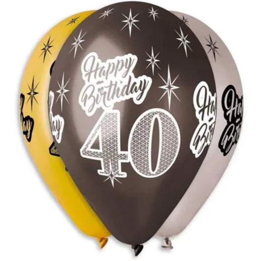 Happy 40th Birthday Balloon - PoundToys