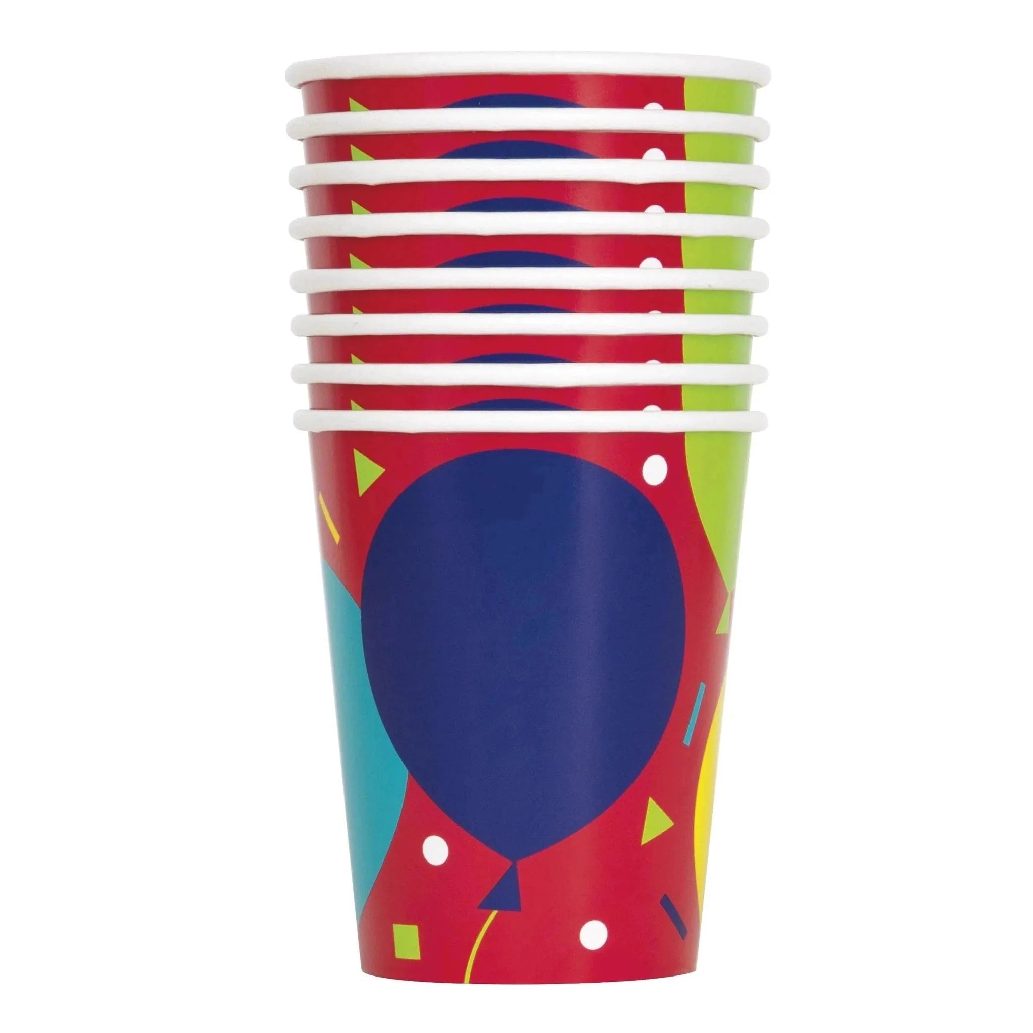 Happy Birthday 9oz Cups 8pk - Kids Party Craft