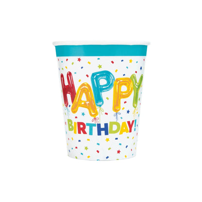 Happy Birthday 9oz Cups - PoundToys