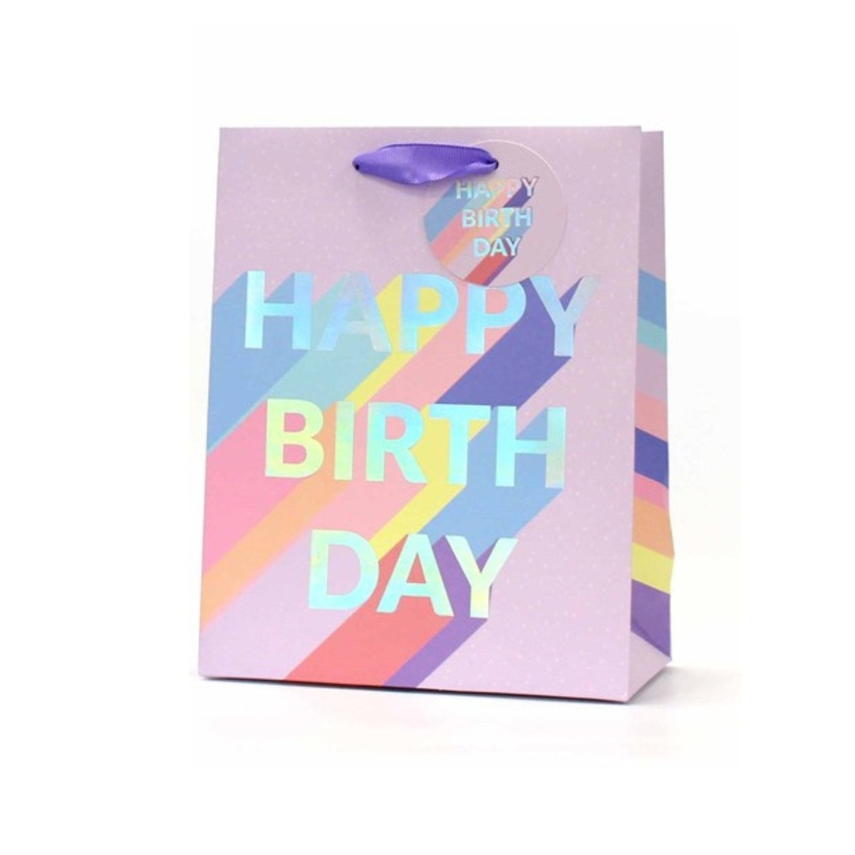 Happy Birthday Gift Bag Medium Pink - PoundToys