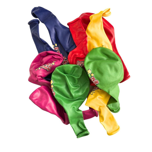 Happy Birthday Multicoloured Balloons (10 pack) - PoundToys