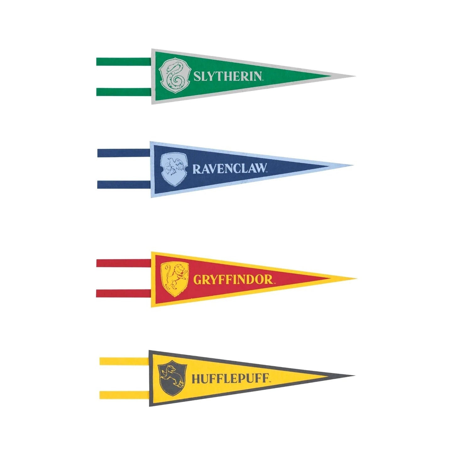 Harry Potter Giant Fabric Pennant Flags 4pk - PoundToys