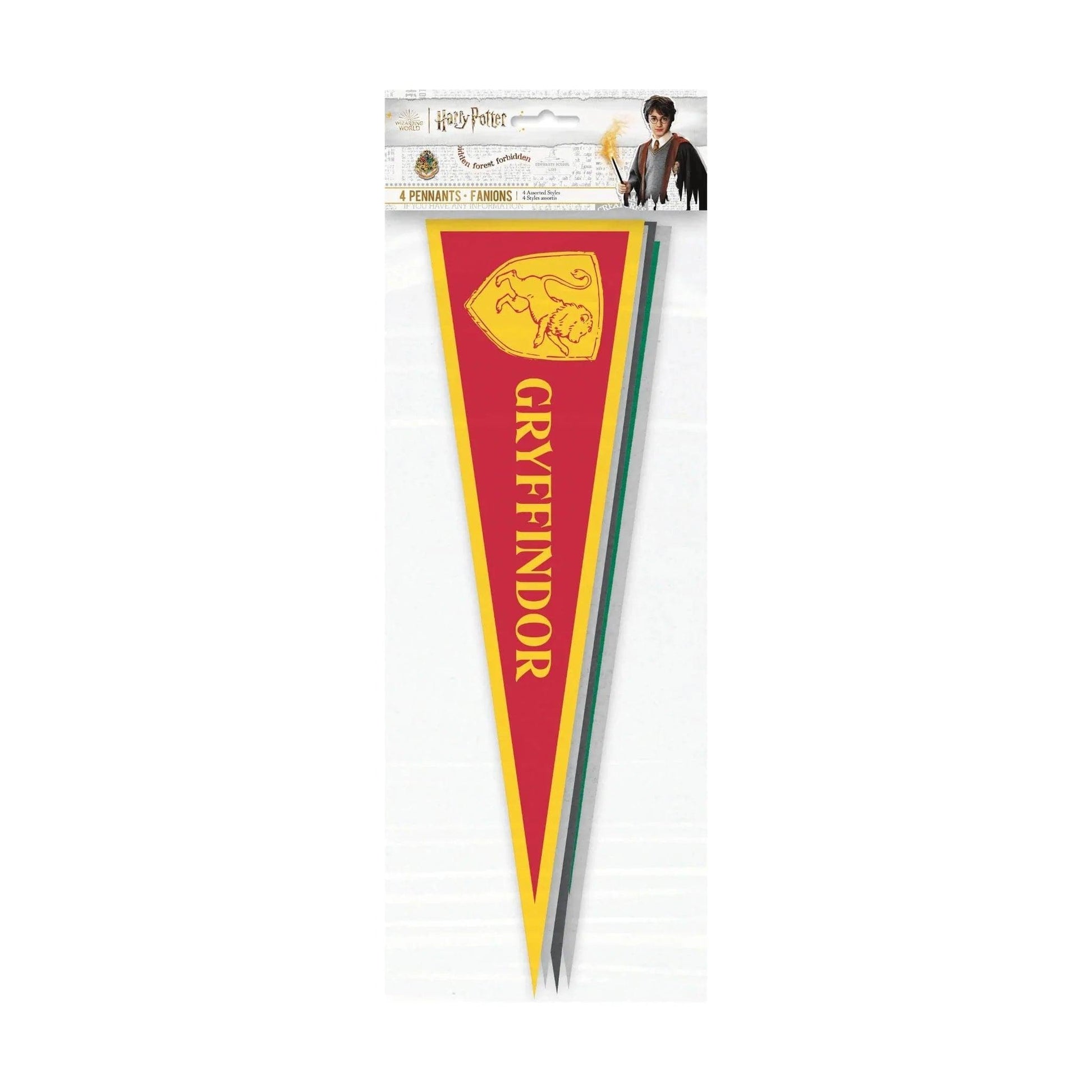 Harry Potter Giant Fabric Pennant Flags 4pk - PoundToys