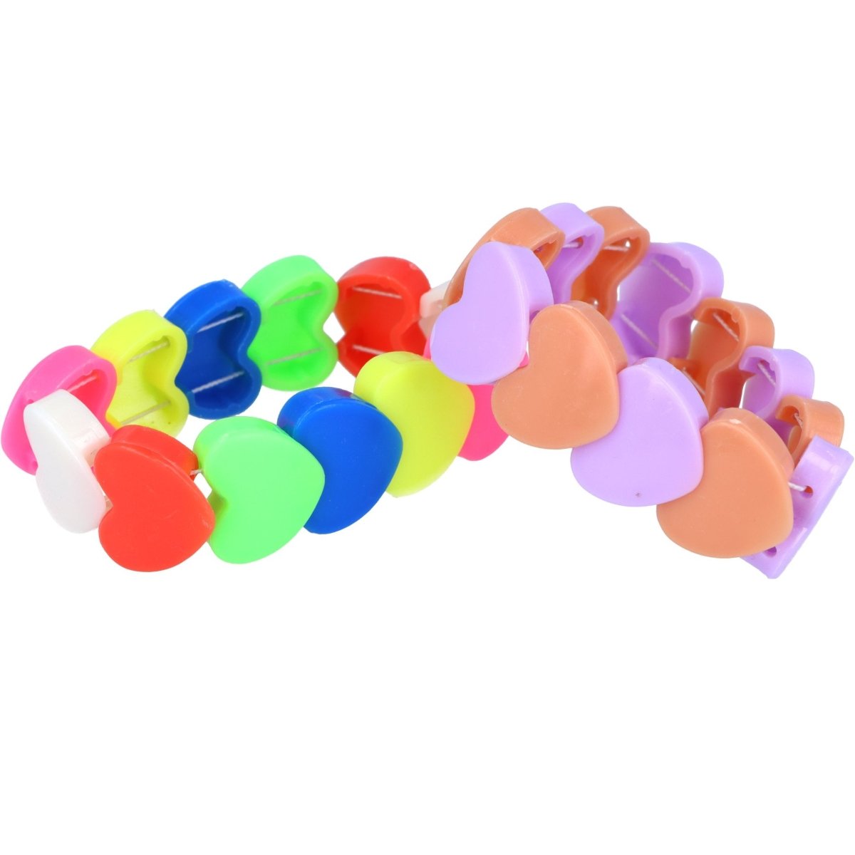 Heart Shaped Elasticated Bracelet (5.5cm) - PoundToys