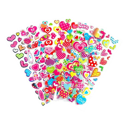 Hearts Puffy Sticker Sheet - PoundToys