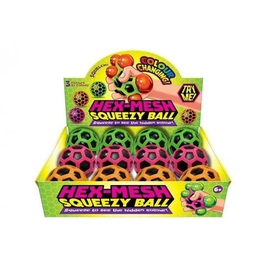 Hex Mesh 80mm Squeeze Squishy Ball - PoundToys