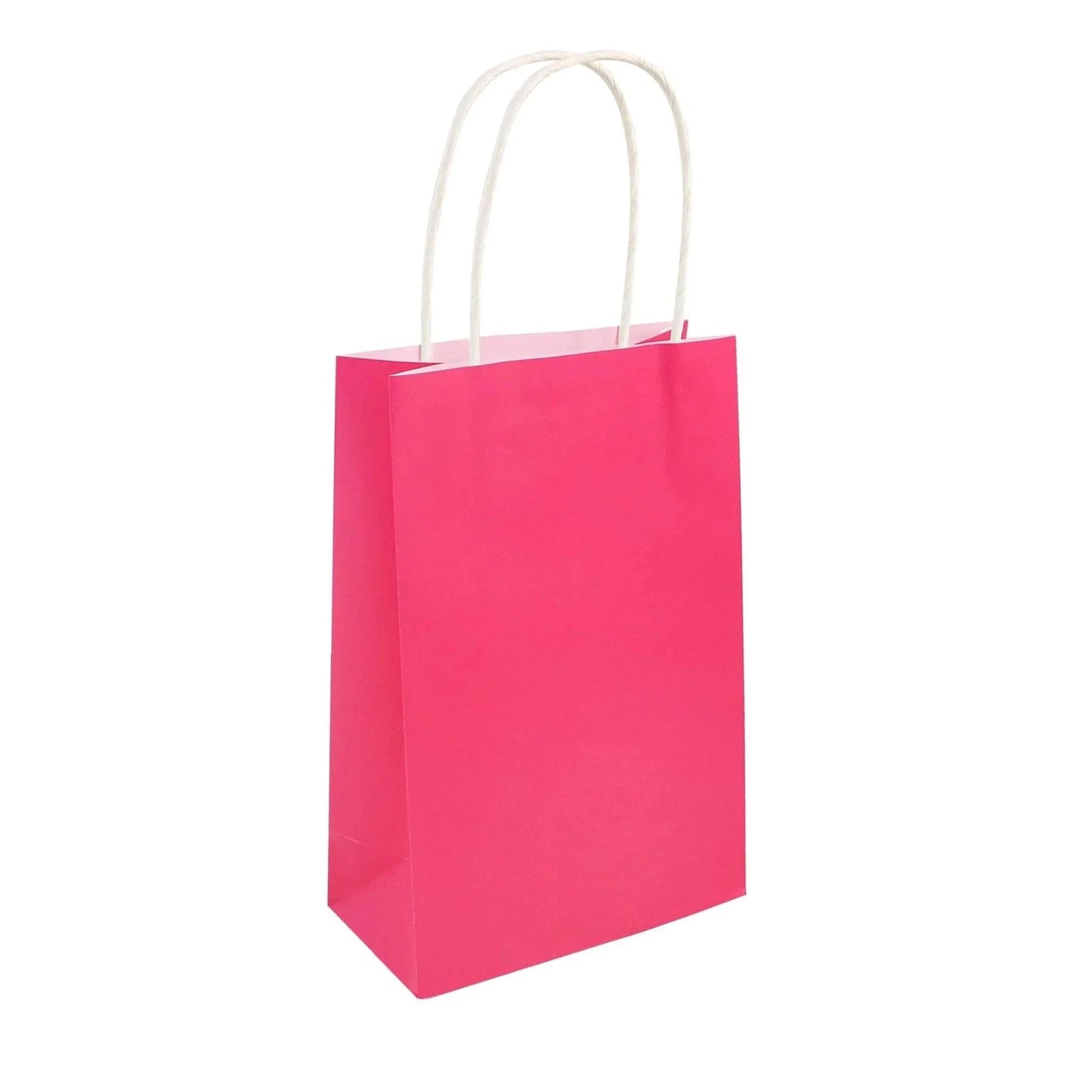 Hot Pink Paper Party Bags - PoundToys