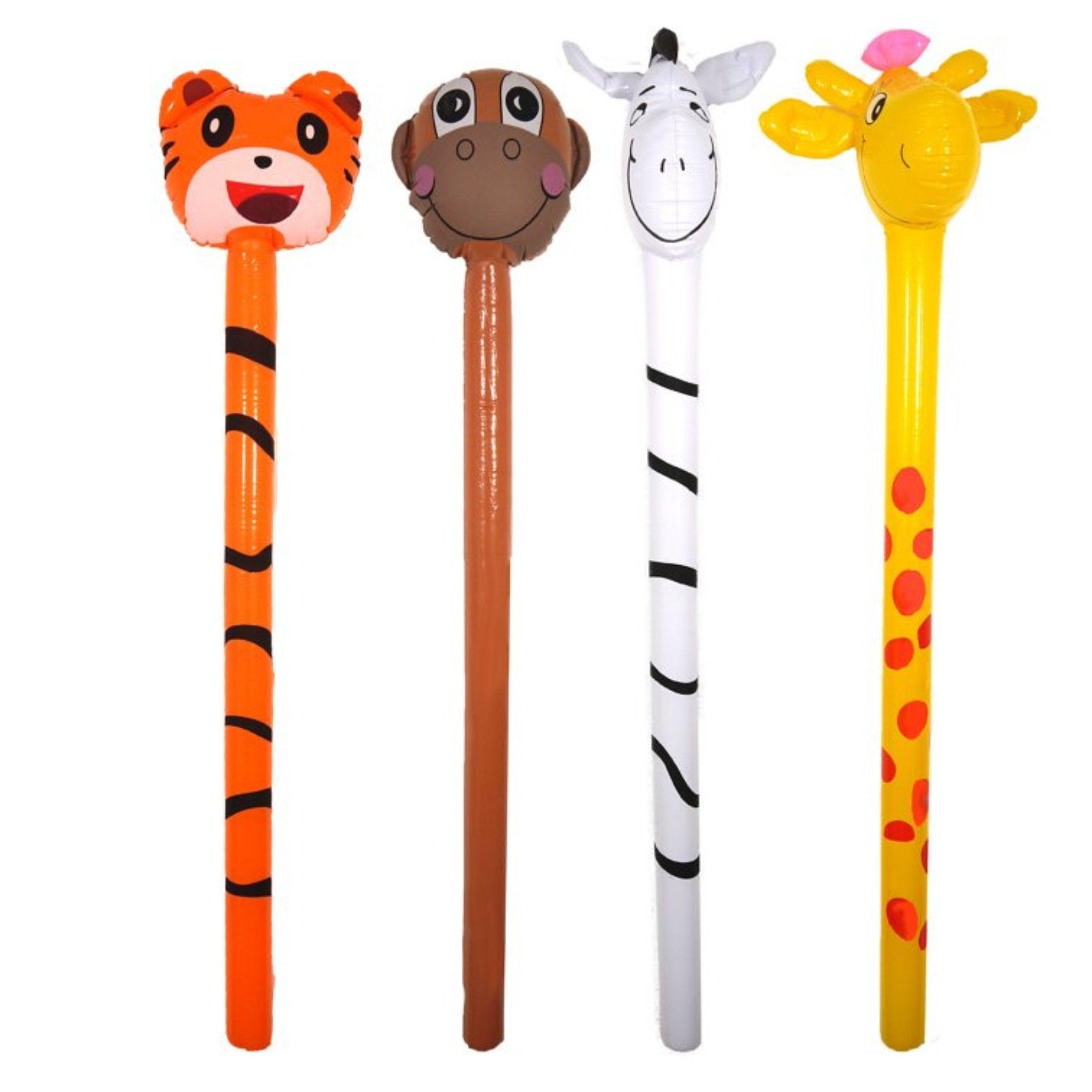 Inflatable Jungle Stick 4 Assorted Designs (118cm) - PoundToys