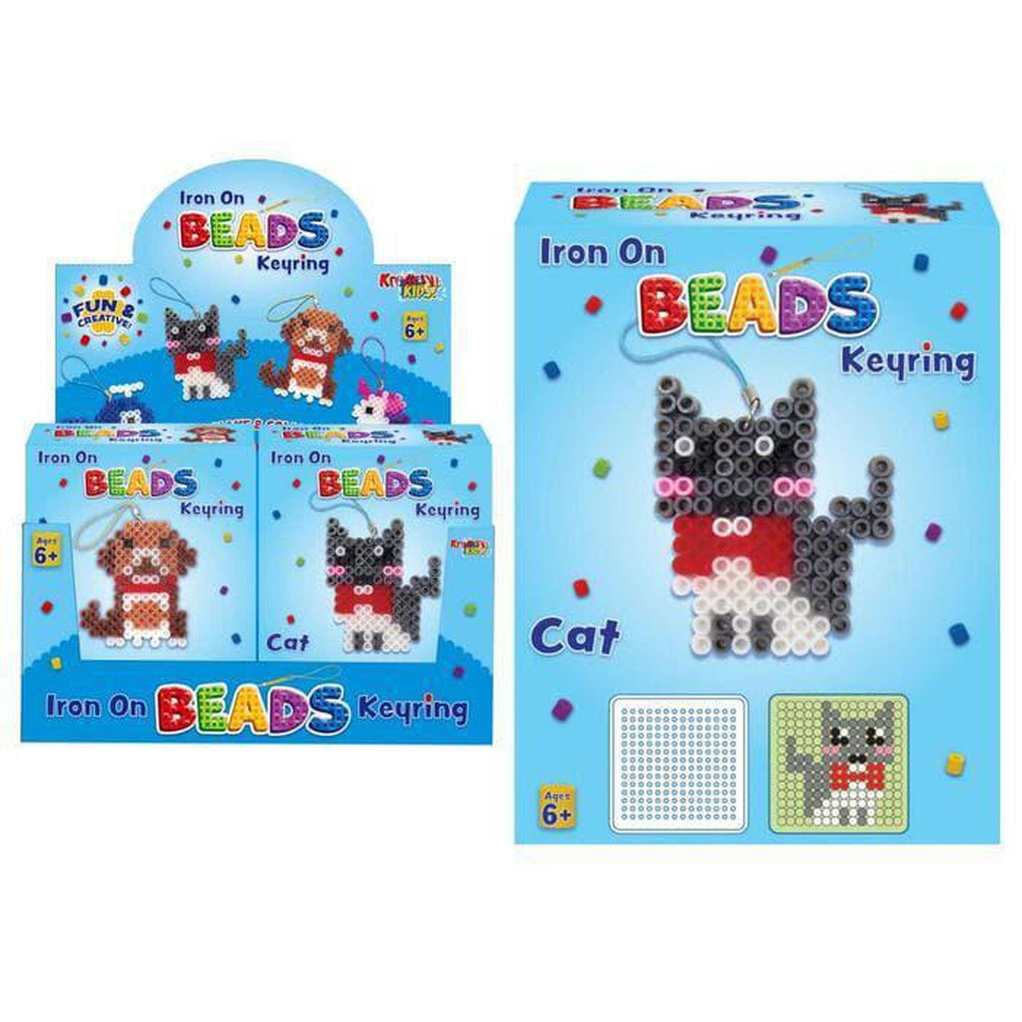 Iron On Picture Beads Keyring - PoundToys