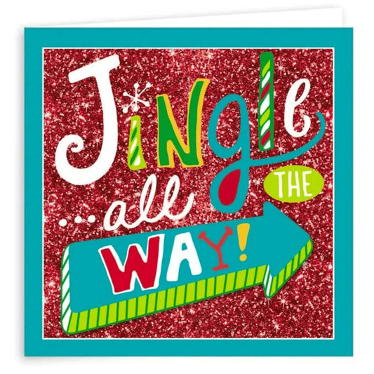 Jingle All The Way 6 Handcrafted Christmas Cards - PoundToys