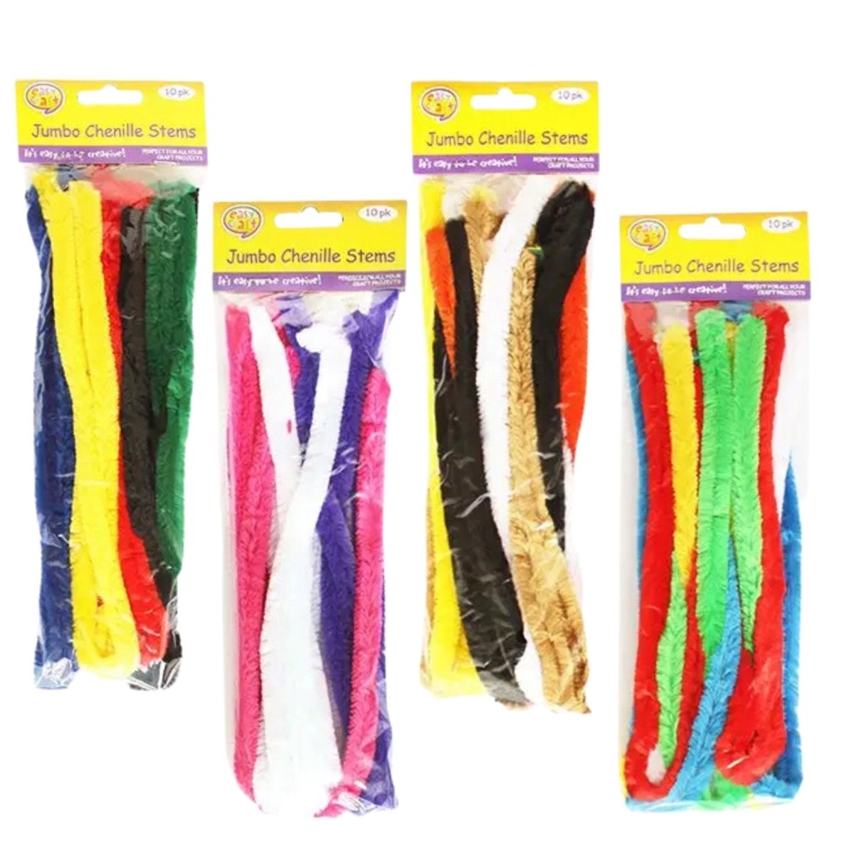 Jumbo Chenille Stems 10 Pack - PoundToys