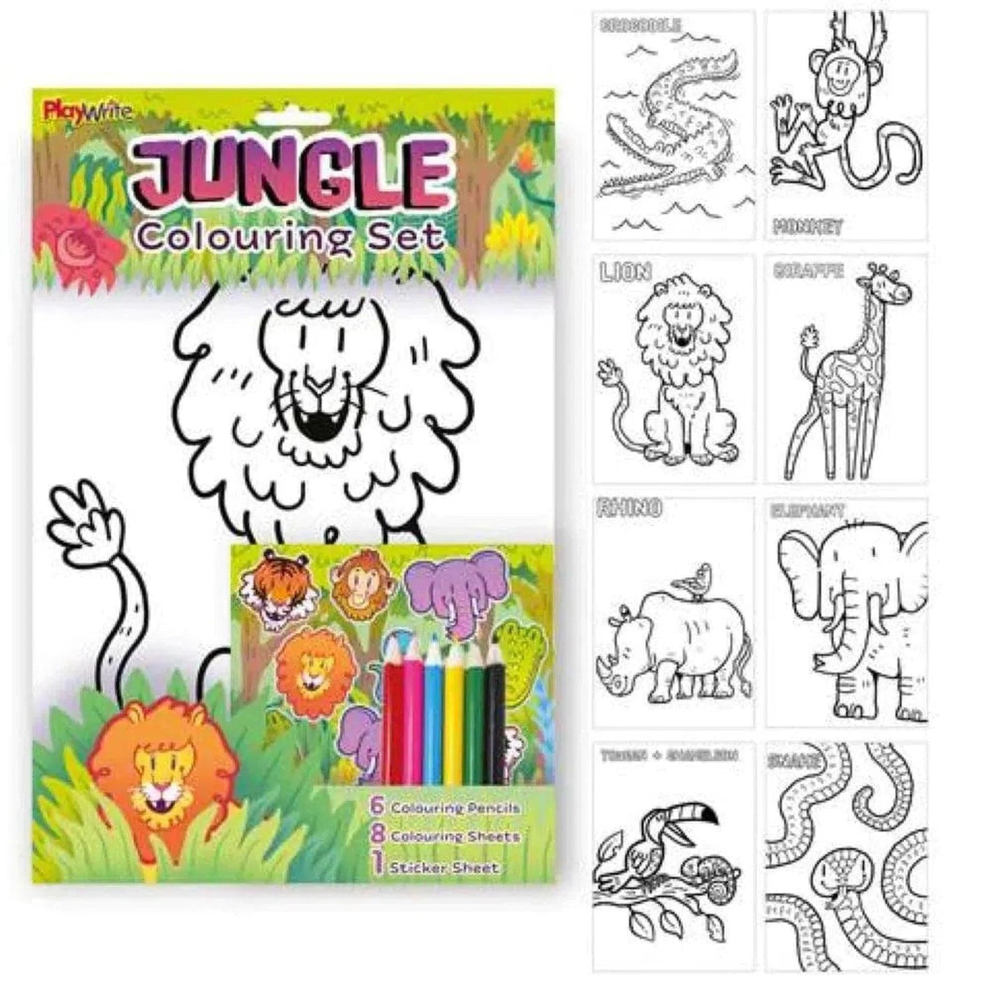 Jungle Colouring Activity Pack - PoundToys