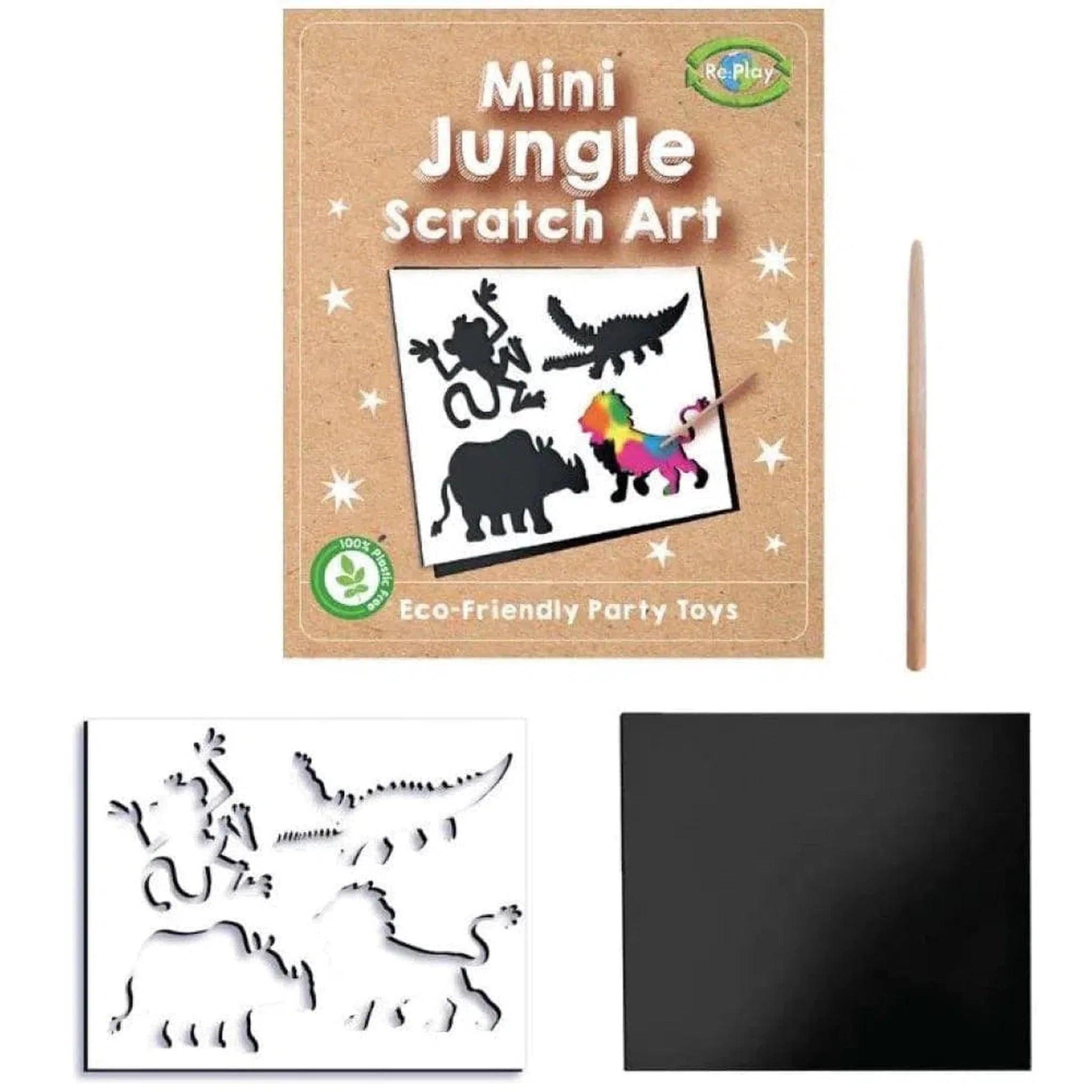 Jungle Mini Scratch Art Eco Friendly - PoundToys