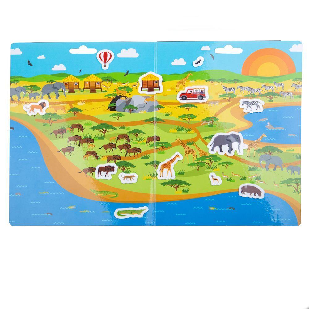 Jungle Scenic Safari Reusable Sticker Scene - PoundToys