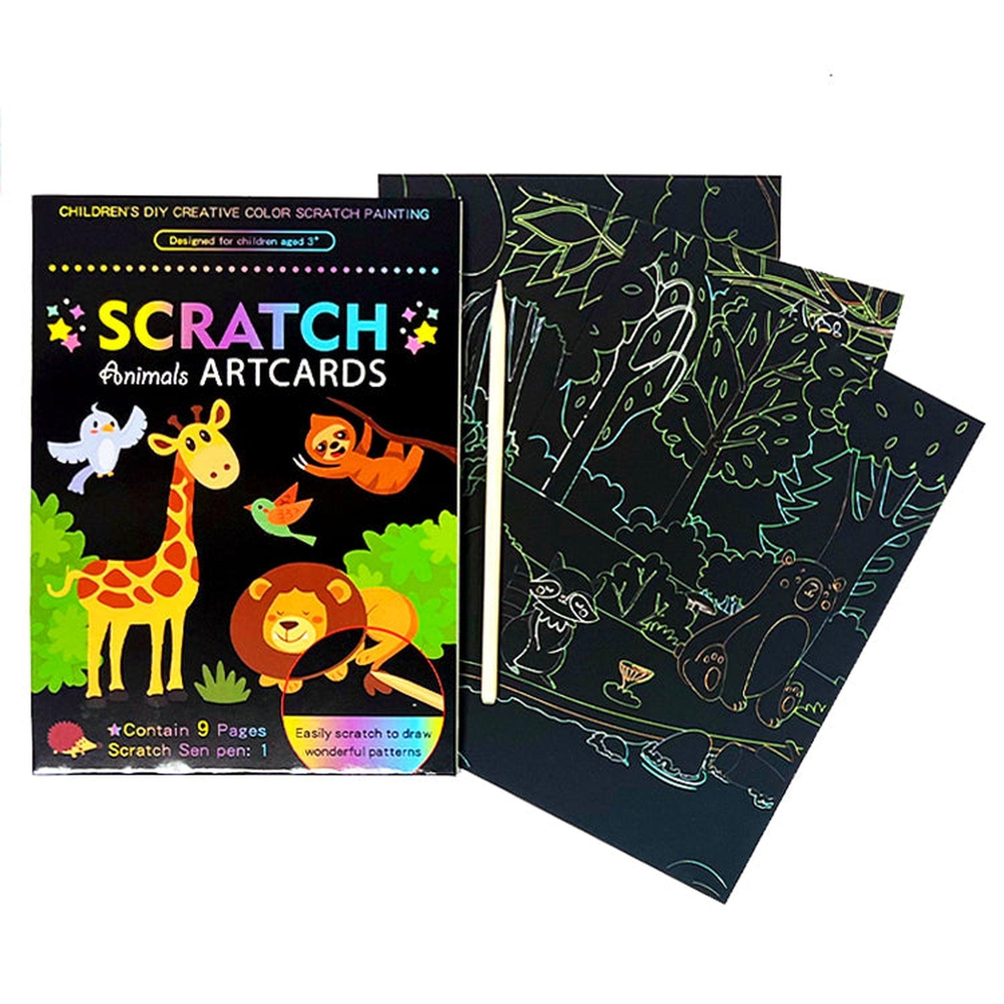 Jungle Scratch Art Cards Bumper Pack - PoundToys