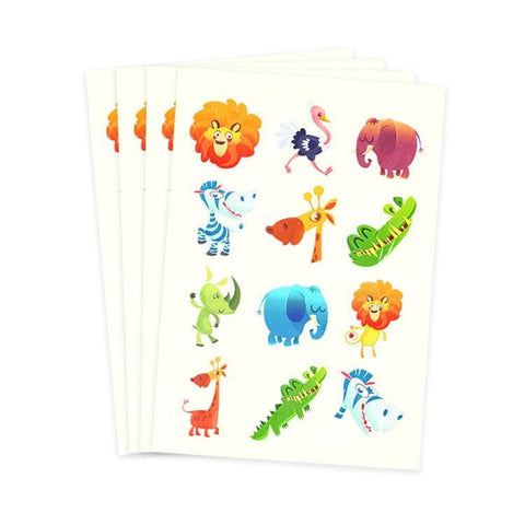 Jungle Tattoo Sheet - Kids Party Craft