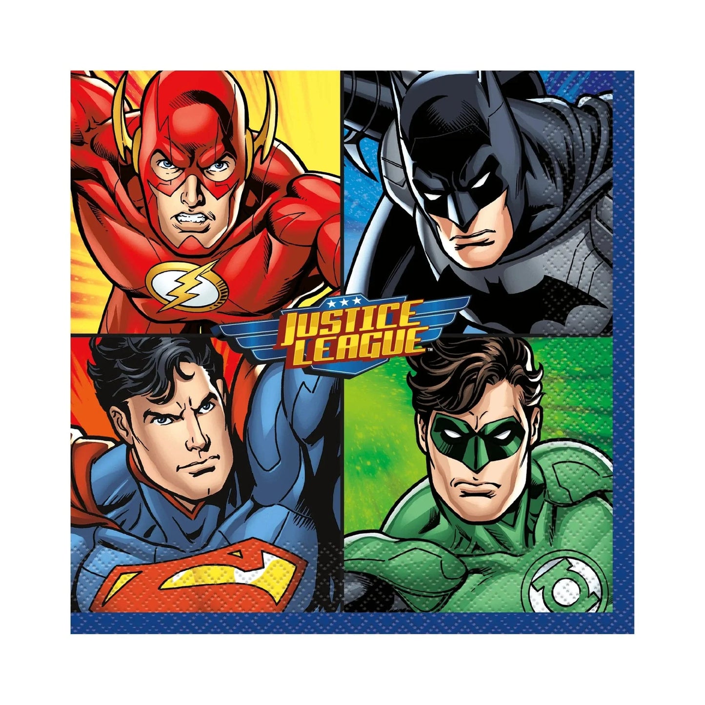 Justice League Beverage Napkins 16pk - PoundToys