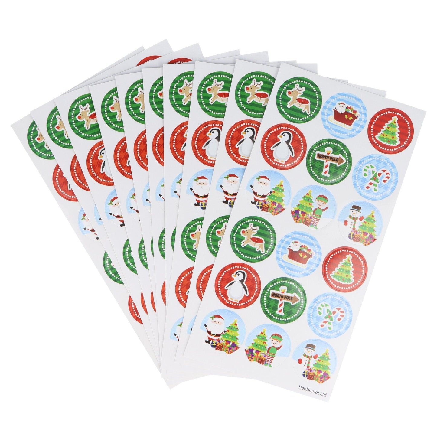 Large Christmas Stickers 10x Sheets - PoundToys