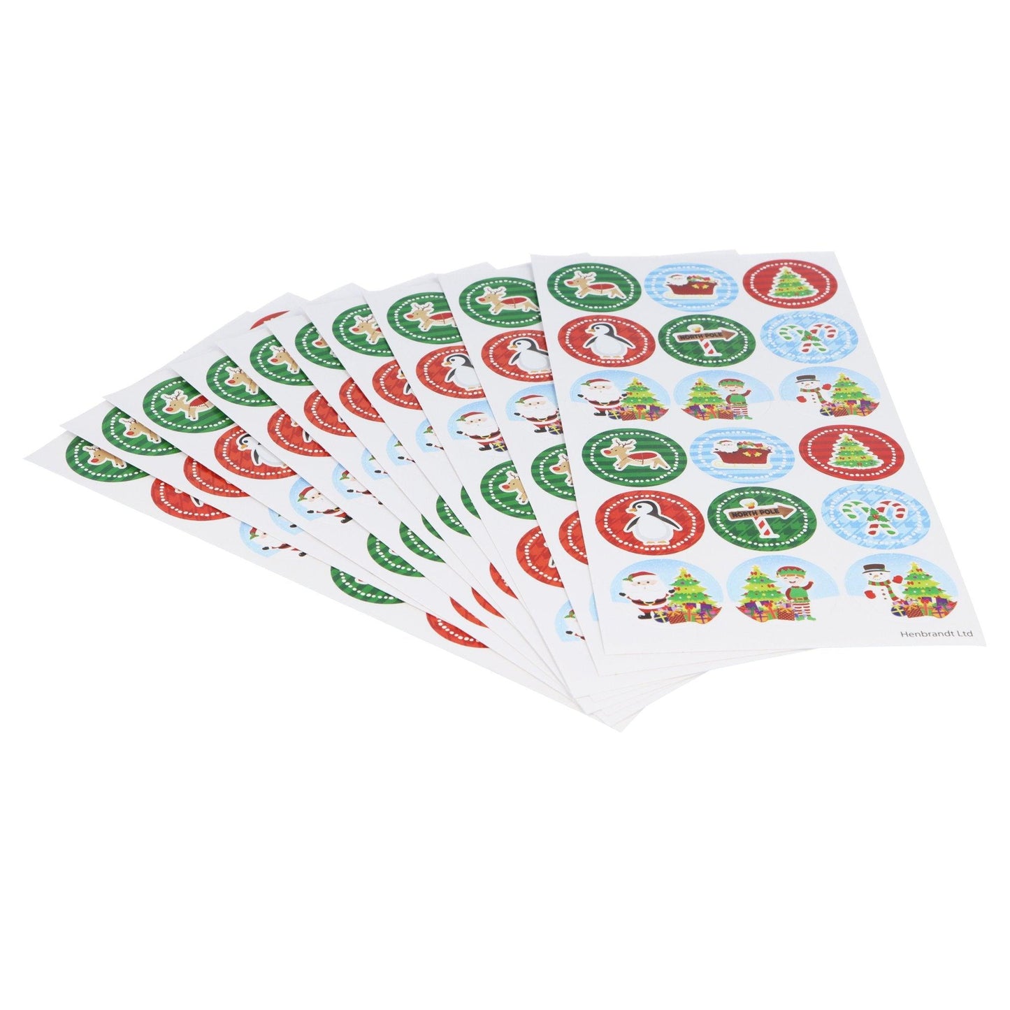 Large Christmas Stickers 10x Sheets - PoundToys