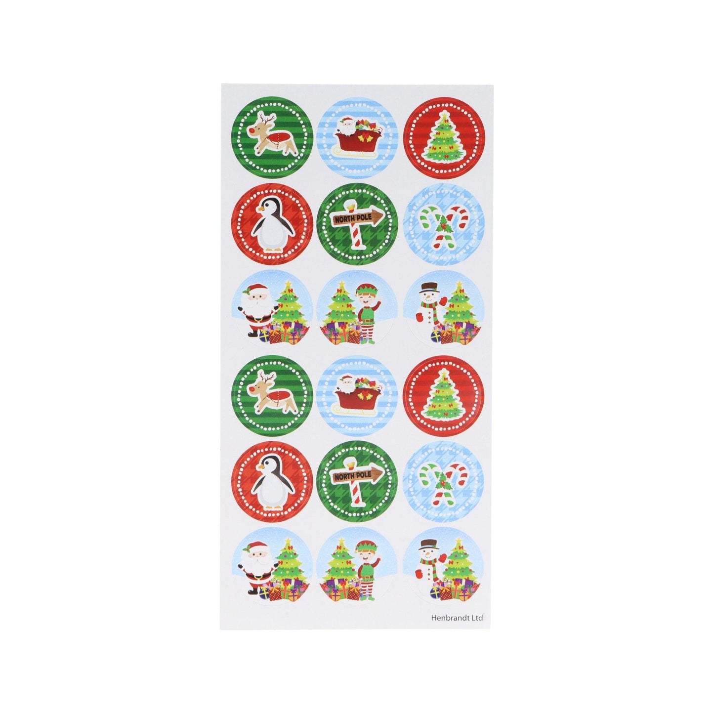 Large Christmas Stickers 10x Sheets - PoundToys