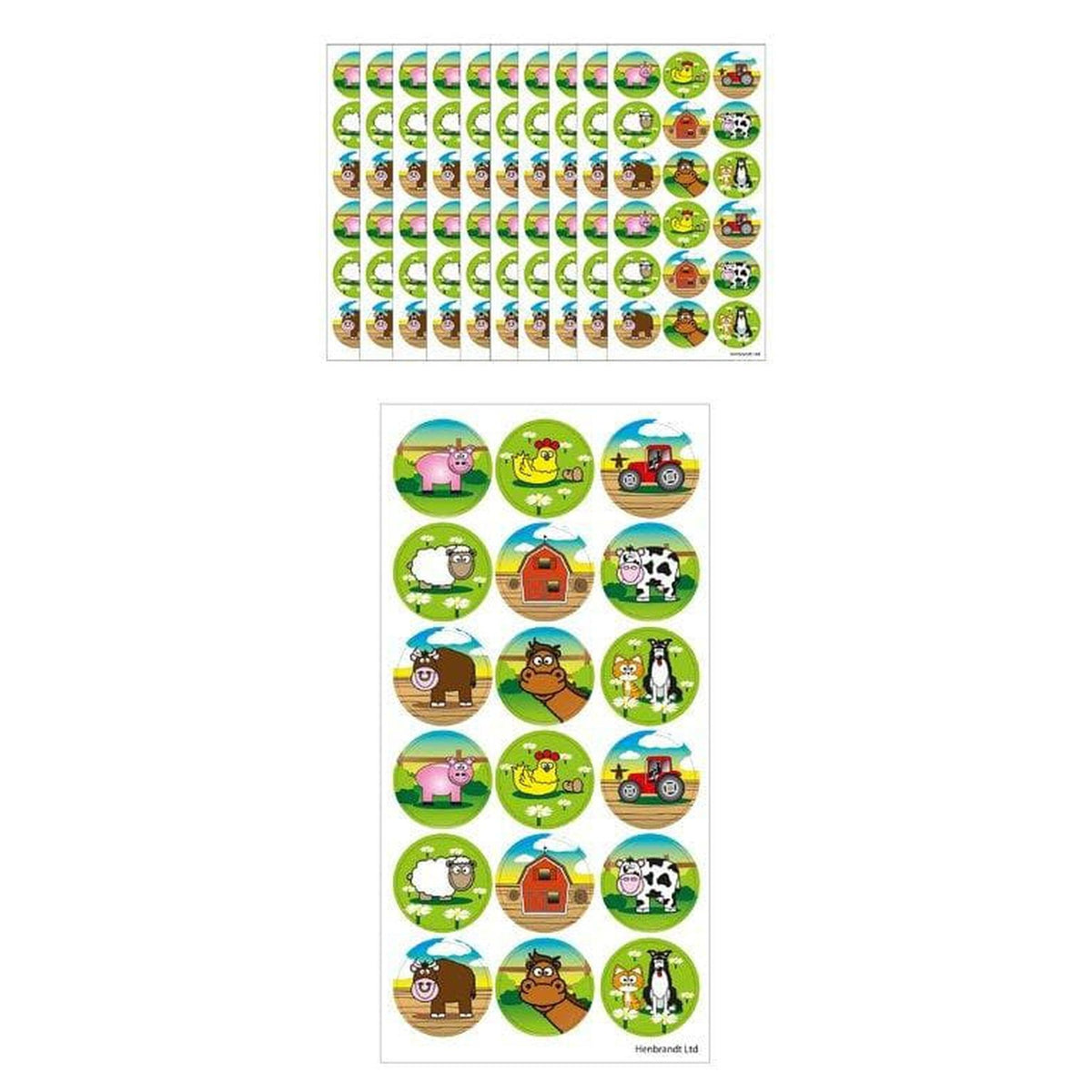 Large Farm Animal Stickers - PoundToys