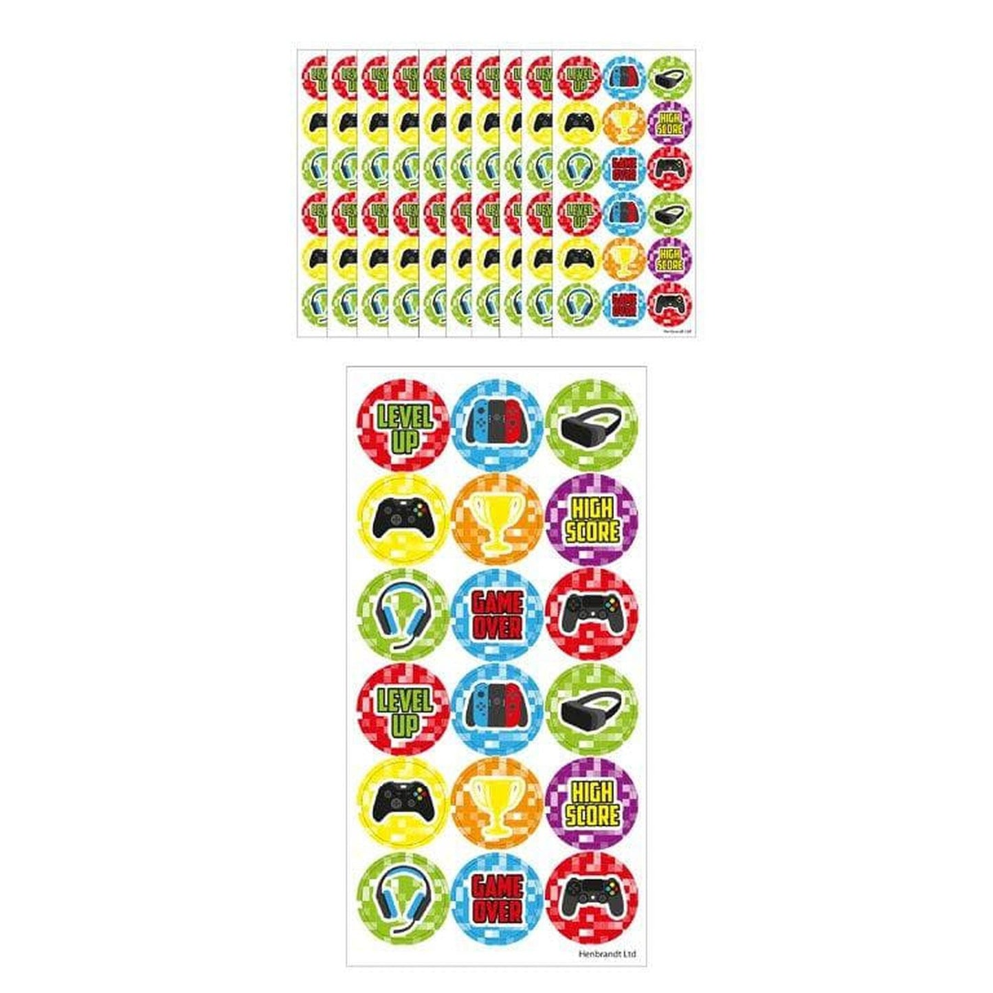 Large Gamer Stickers - PoundToys