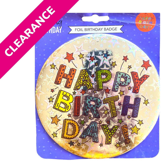 Large Happy Birthday Badge - PoundToys