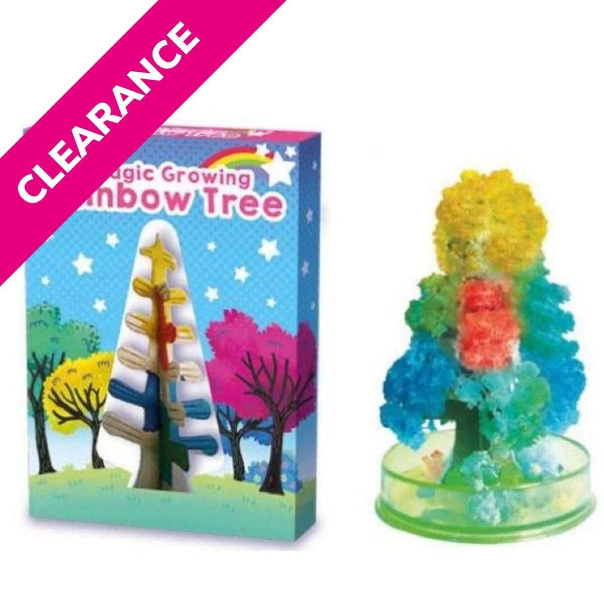 Magic Growing Rainbow Tree 16x11.5x2cm - PoundToys