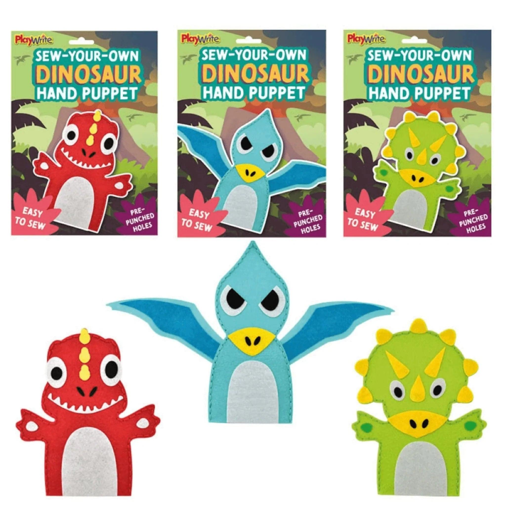 Make Your Own Dinosaur Hand Puppet - PoundToys