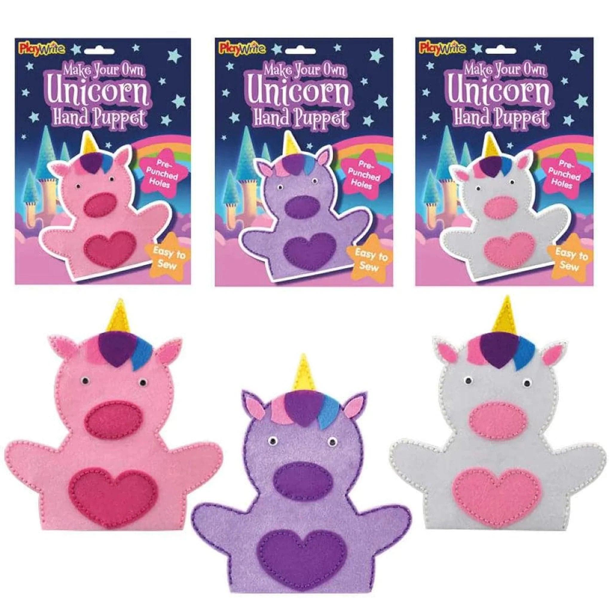 Make Your Own Unicorn Hand Puppet - PoundToys