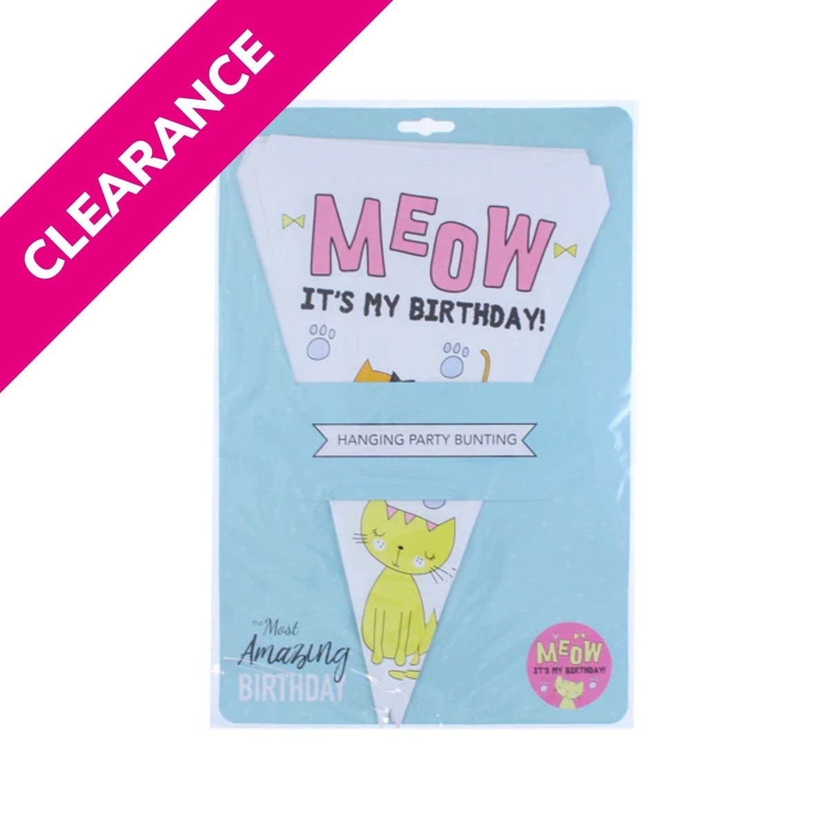 Meow Hanging Party Bunting - PoundToys