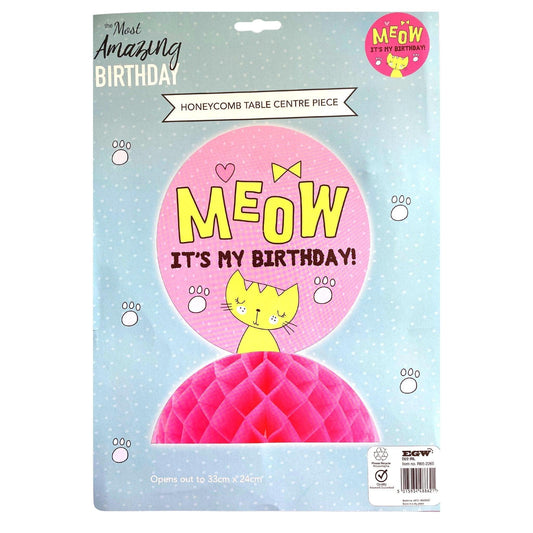 Meow Kitty Honeycomb Table Centre Piece - PoundToys