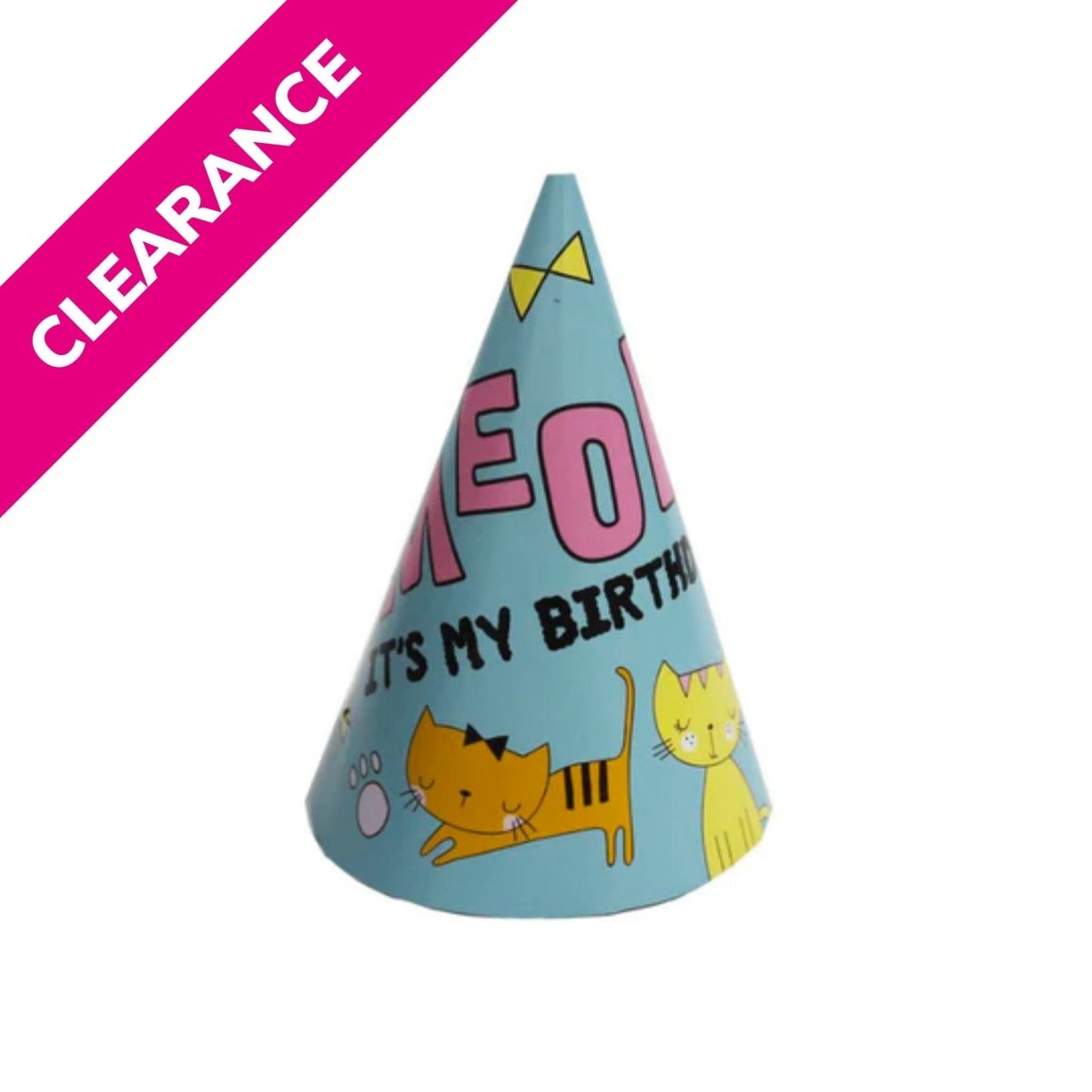 Meow Party Hats 12pk - PoundToys