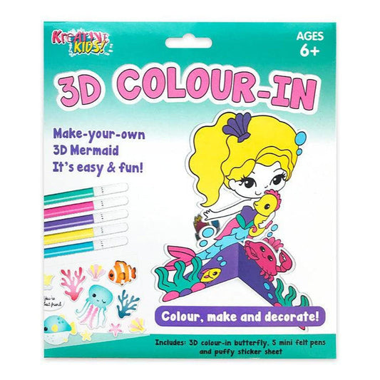 Mermaid 3D Colouring Kit - PoundToys