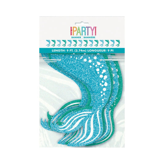 Mermaid Large 9ft Glitter Garland - PoundToys