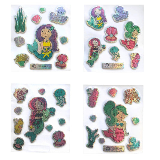 Mermaid Mini Puffy Sticker Sheet - PoundToys