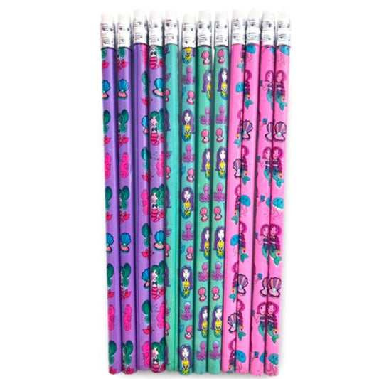 Mermaid Pencils x 12 - PoundToys