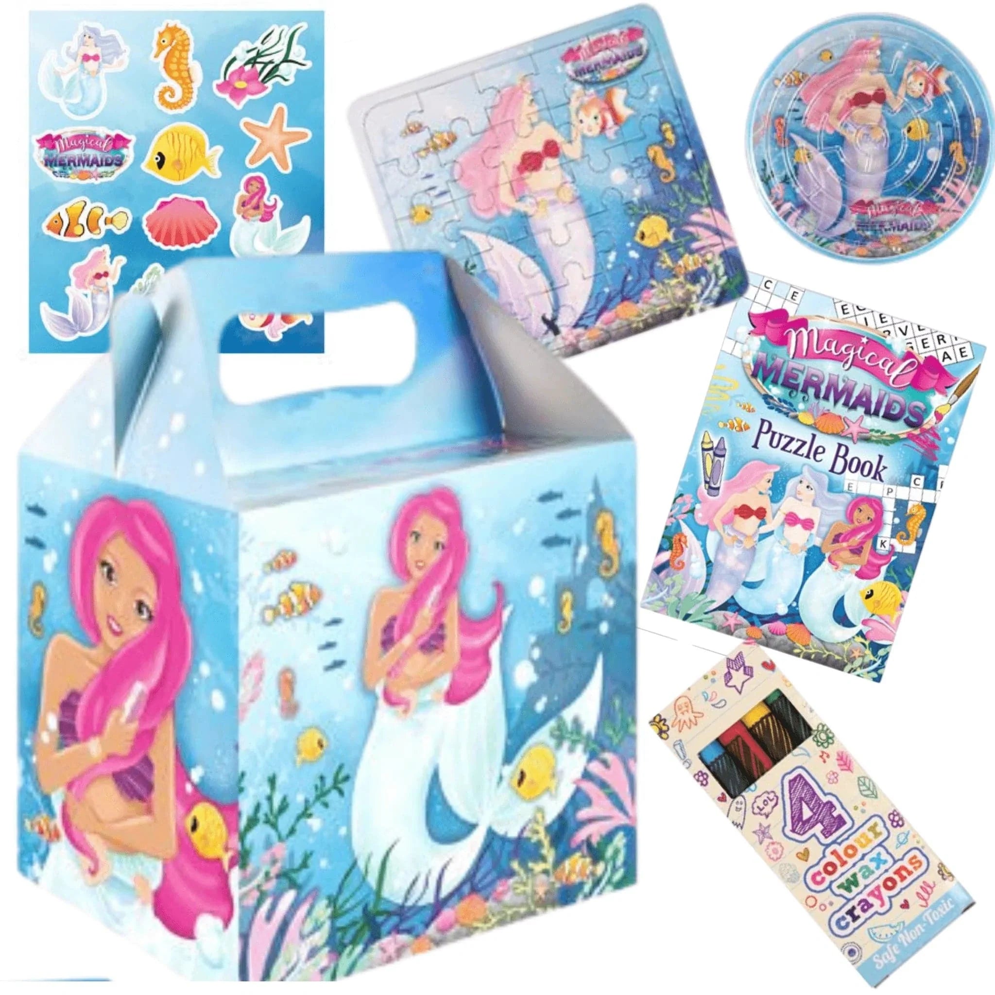 Mermaid Pre-Filled Party Food Boxes - PoundToys