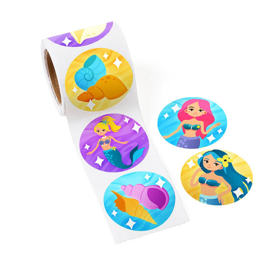 Mermaid Sticker Roll (200 Stickers) - PoundToys