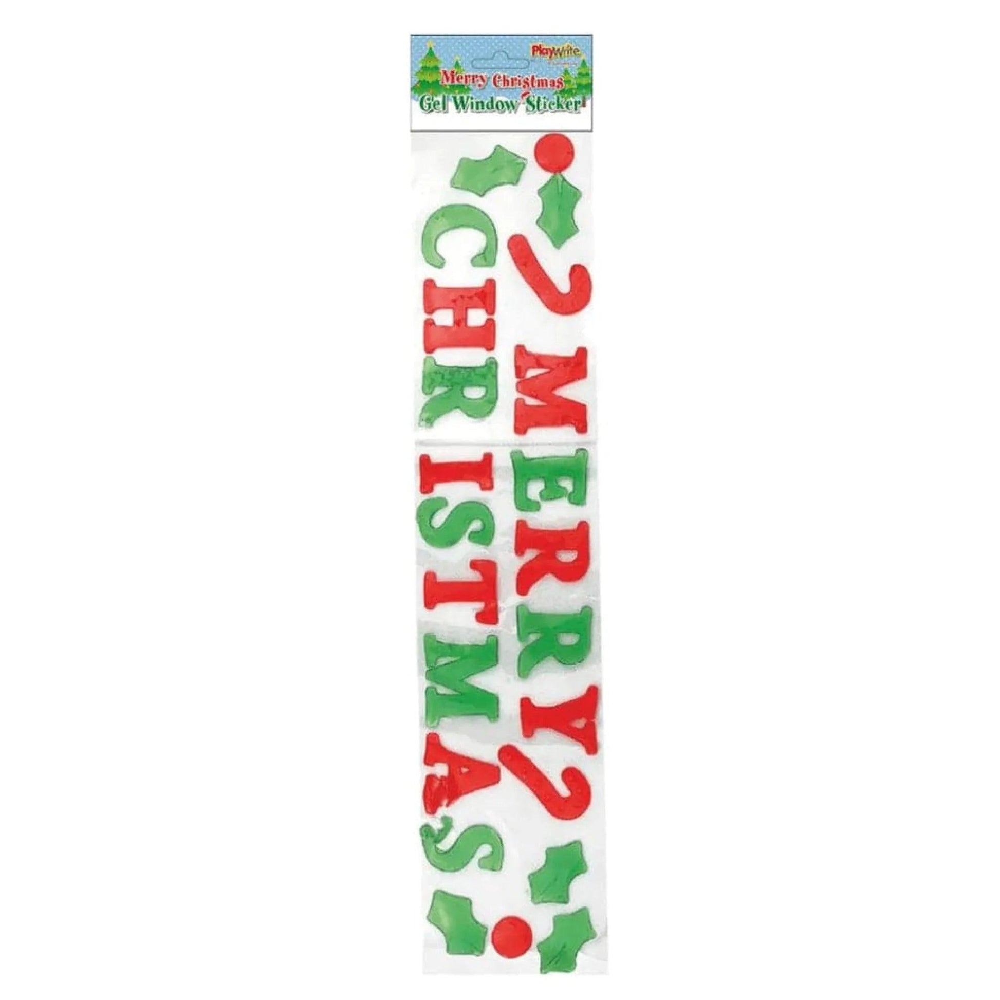 Merry Christmas Gel Window Sticker - PoundToys