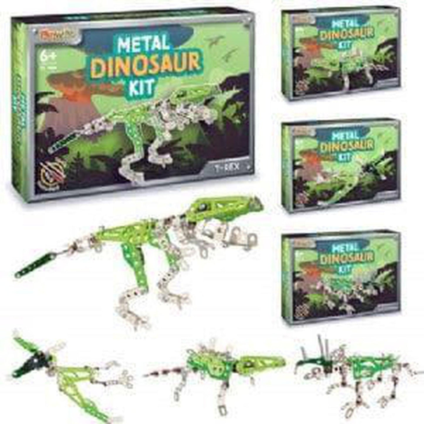 Metal Dinosaur Kits 24.5x17.5x5cm - PoundToys