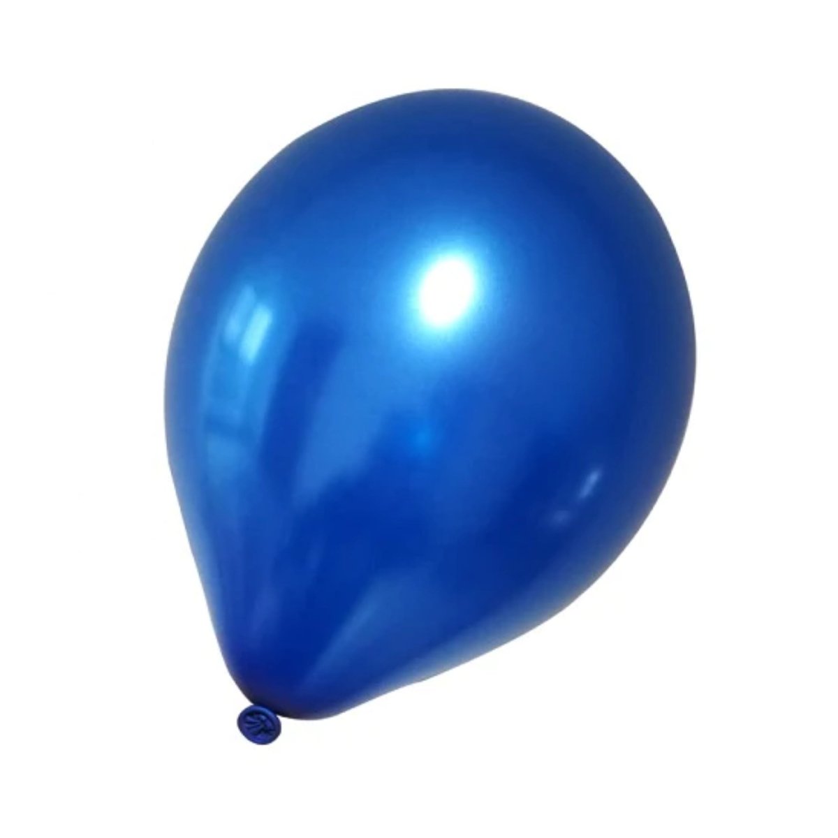 Metallic Blue Balloons 28cm/11" - 10 Pack - PoundToys