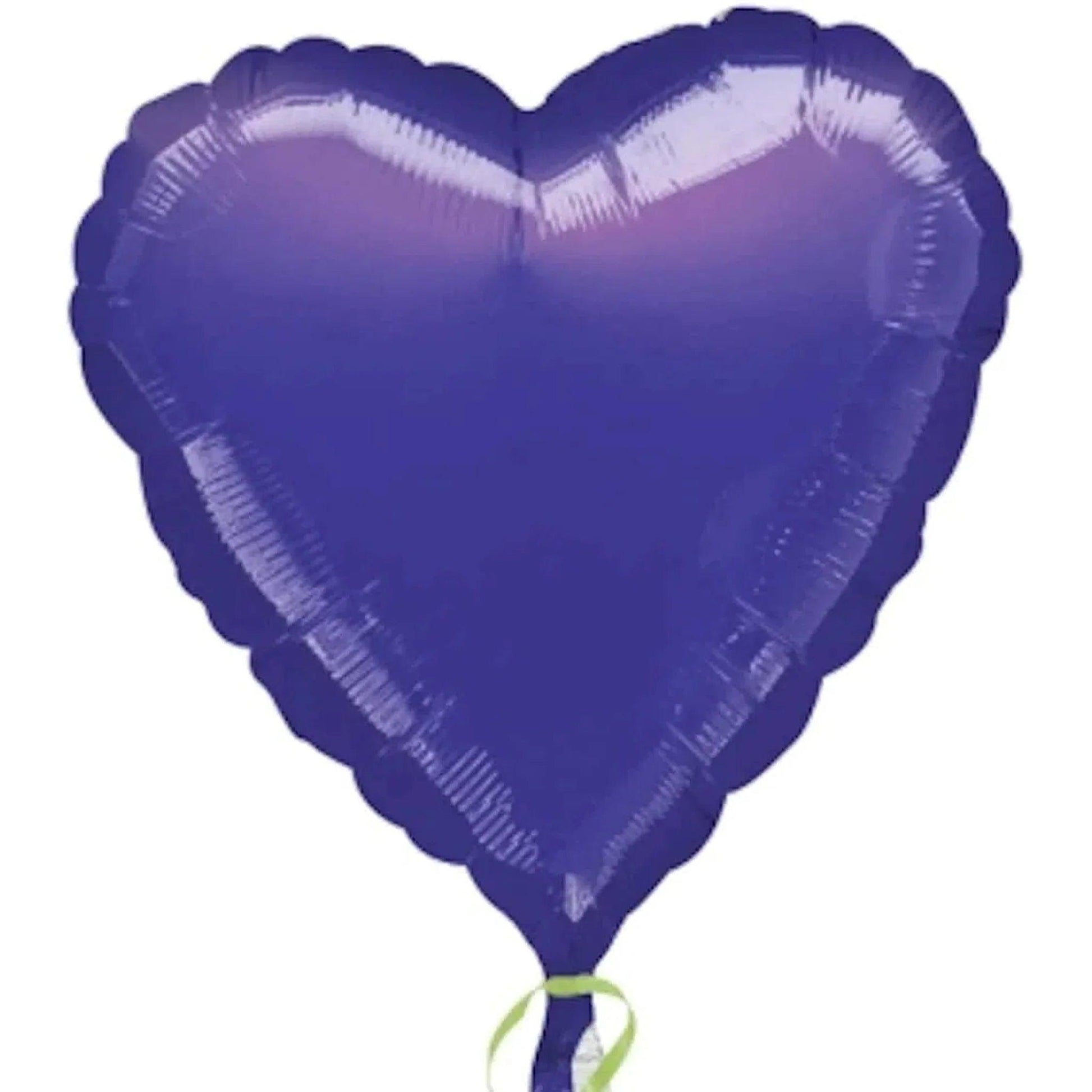 Metallic Purple Heart 18" Foil Balloon - PoundToys