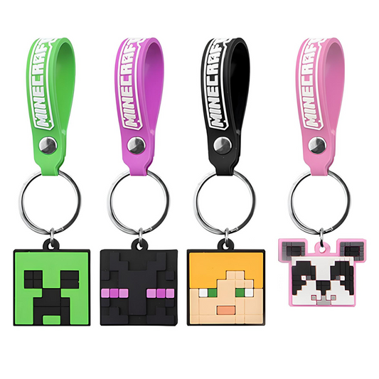 Minecraft Soft PVC Charm On Keychain With Strap - PoundToys