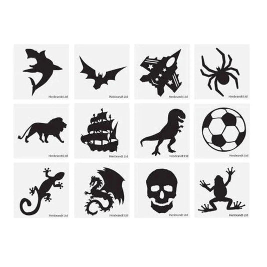 Mini Boys Temporary Tattoos (4cm) 12 Piece Packs - PoundToys