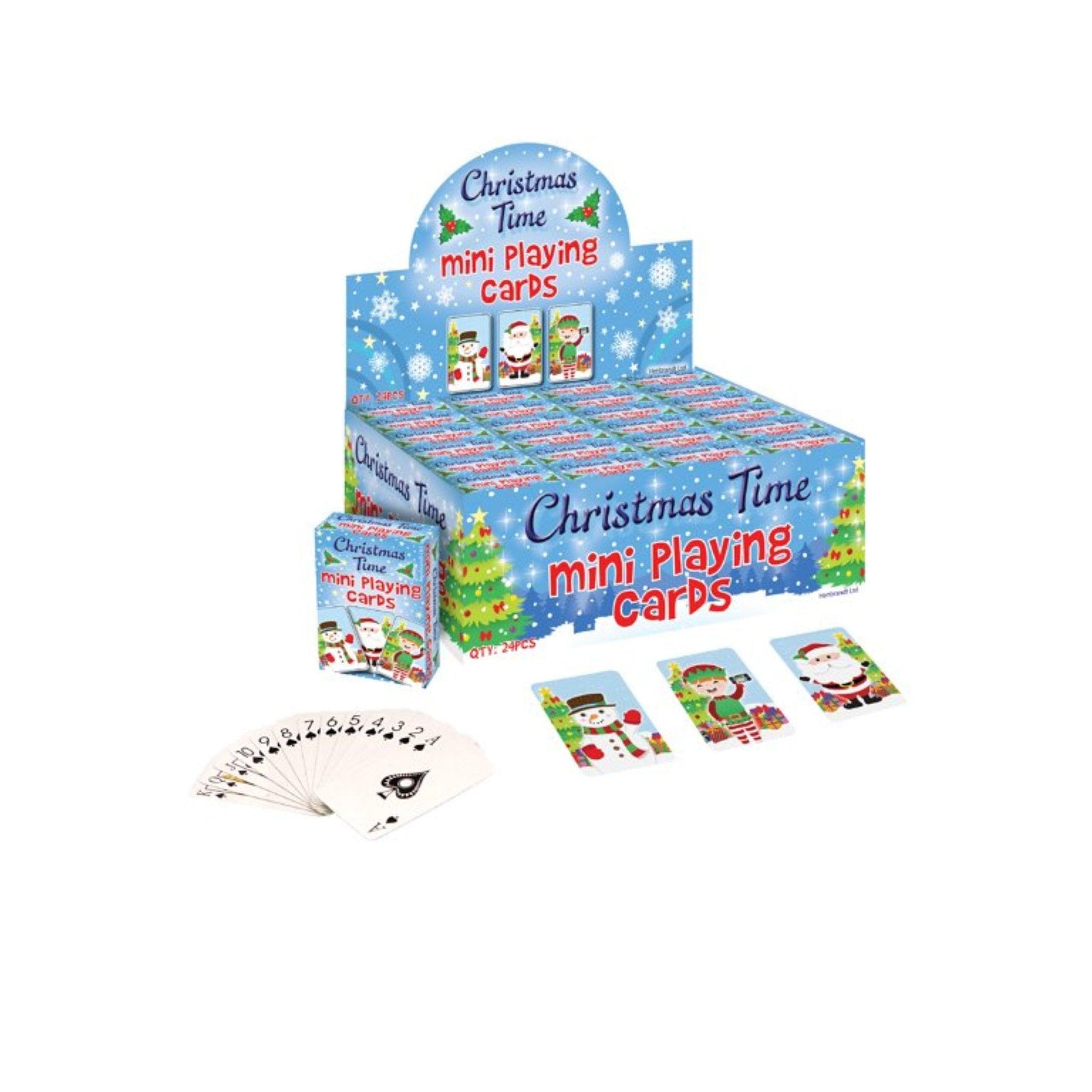 Mini Christmas Playing Cards (6x4cm) - PoundToys