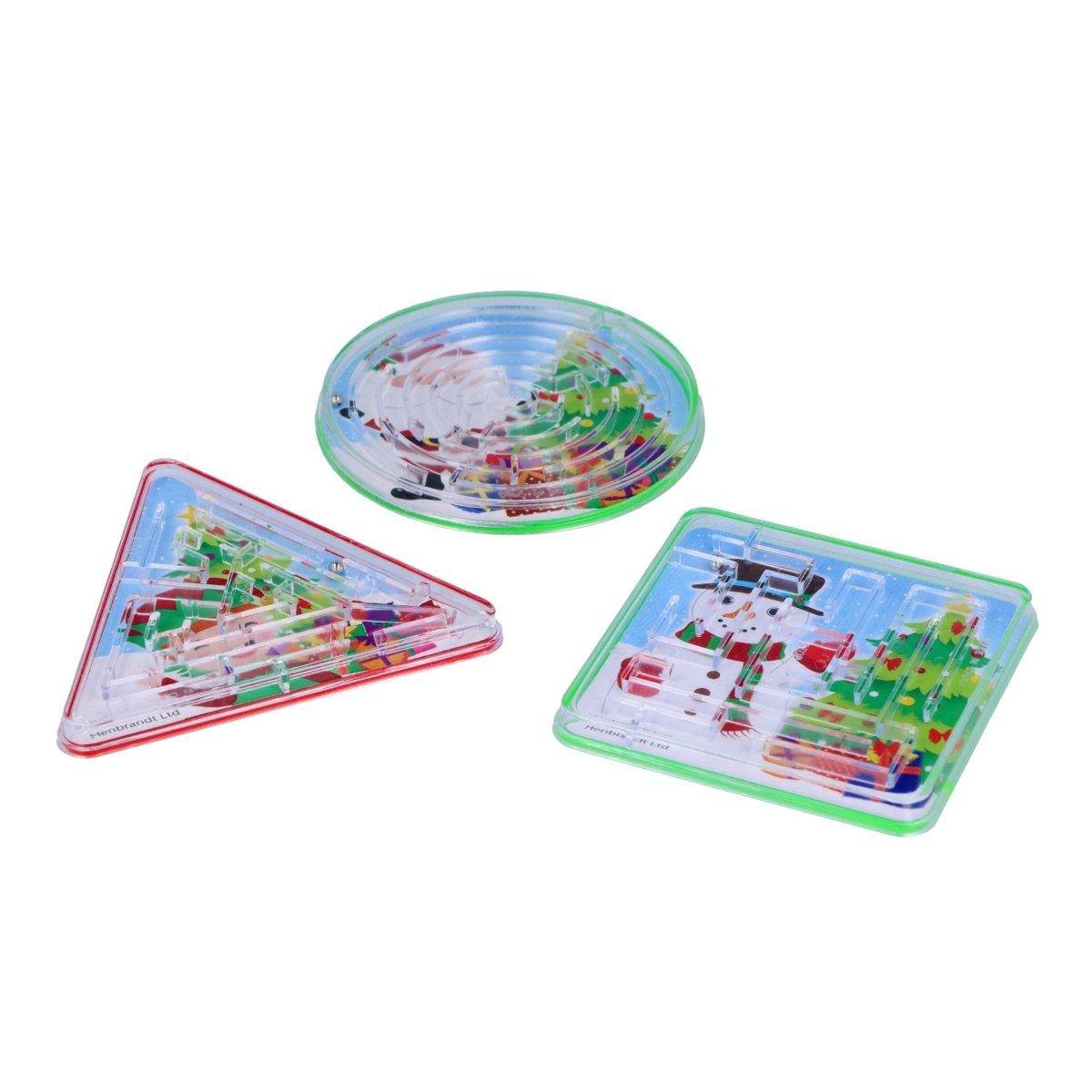 Mini Christmas Puzzle Mazes - PoundToys